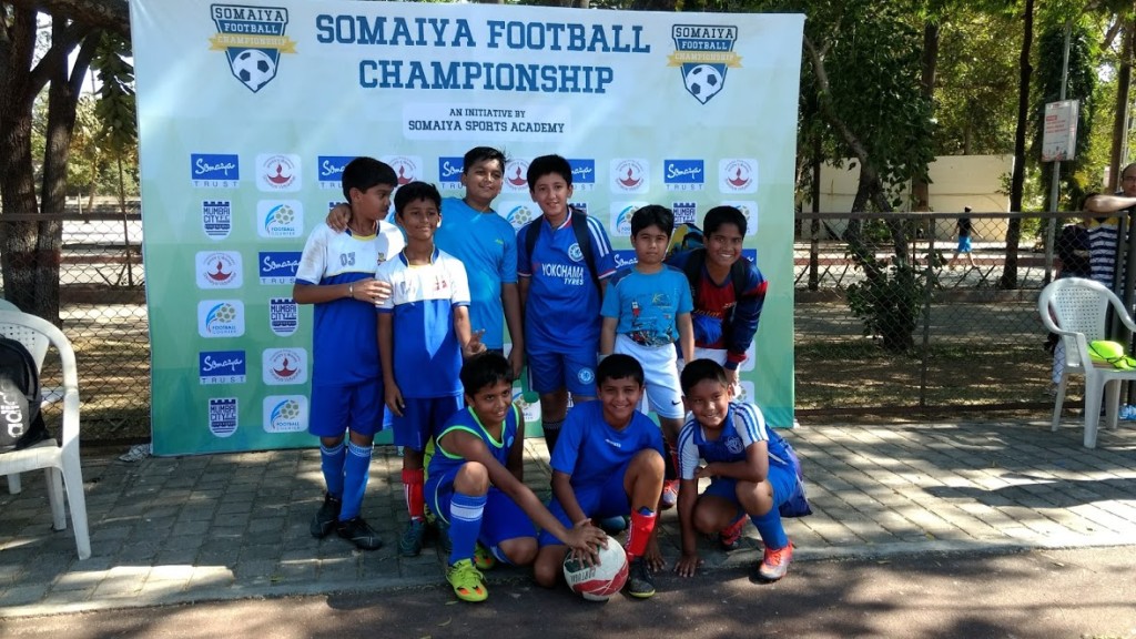 Maahir with The Soccer Cubs Team