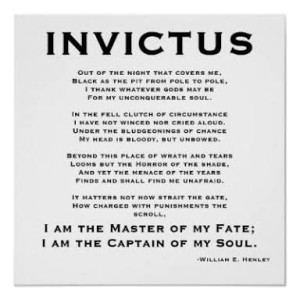 The poem Invictus